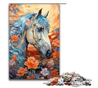 1000 Pieces A Horse Runs in The Sky Adult Jigsaw Puzzles Family Fun Family Game Stress Reliever Difficult Challenge 75x50cm