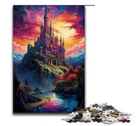 1000 Pieces A Large Castle Above The City Puzzle Game Jigsaw Puzzle for Adults Suitable for Couples for And Teenager Age 14 Years Up 1000 PCS(75x50cm)