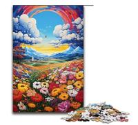 1000 Pieces A sea of flowers on the farm Puzzle Game Jigsaw for Adults Suitable for Couples for And Teenager Age 14 Years Up