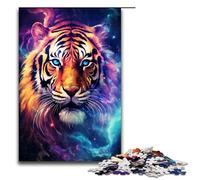 1000 Pieces A Tiger Emerging from The Light Adult Jigsaw Puzzles Family Fun Family Game Stress Reliever Difficult Challenge 75x50cm