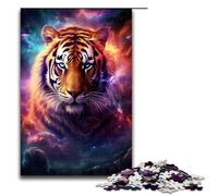 1000 Pieces A Tiger Emerging from The Light Puzzle Game Jigsaw for Adults Suitable for Couples for And Teenager Age 14 Years Up 75x50cm
