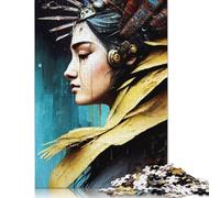 1000 Pieces Abstract Art Culture Puzzle Jigsaw, Difficulty Puzzle Jigsaw Educational Game Toy Family Decoration 1000pcs (75x50cm)
