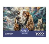 1000 Pieces Afghan Hound Jigsaw Puzzle Challenge High Difficulty for Adults Home Decoration Educational Games Age 12+ for Adults 52x38cm/1000pcs
