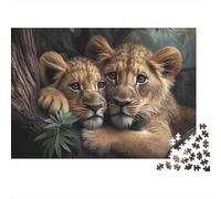 1000 Pieces African Lion Jigsaw Puzzle for Adults paper Material Brain Training Animal World Puzzle Stress Relief Home Art Decor 38x26cm/1000pcs