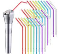 1000 Pieces Air Syringe Tip Water Syringe Tip Disposable Dental Spray Nozzles Tips Assorted Rainbow Triple 3 Way Water Syringe Connector for Oral Teeth Cleaning