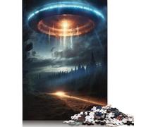 1000 Pieces Alien Invasion Puzzle Jigsaw Adults Jigsaw Difficulty Jigsaw Educational Game Toy Family Decoration (38x26cm)