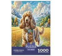 1000 Pieces American Cocker Spaniel Jigsaw Puzzles for Adults Family Challenge Toys Jigsaw Puzzle Home Decoration for The Whole for Women, Gifts for Men 38x26cm/1000pcs