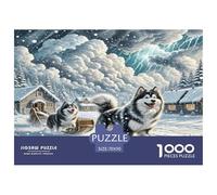 1000 Pieces American Eskimo Dog Jigsaw Puzzles for Adults Educational Games Jigsaw Puzzle Home Decoration for The Whole for Women, Gifts for Men 70x50cm/1000pcs