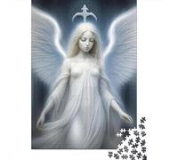 1000 Pieces Angel Girl Puzzle for Adults Wooden Puzzles Jigsaw Puzzles for Adults Educational Game Challenge Toy 1000pcs (75x50cm)