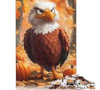 1000 Pieces Angry Eagle Illustration Jigsaw Puzzle Puzzle Jigsaws for Adults& Teenagers Age 12 Years Up 1000pcs (75x50cm)