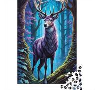 1000 Pieces Animal Art Elk for Adults Difficult Jigsaw Puzzles for Adults Family Fun Jigsaws Puzzles 1000pcs (38x26cm)