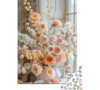 1000 Pieces Animal Art Flower for Adults Difficult Jigsaw Puzzles for Adults Family Fun Jigsaws Puzzles 1000pcs (38x26cm)