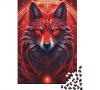 1000 Pieces Animal Art Fox for Adults Difficult Jigsaw Paper Puzzle for Adults Christmas Eve Gifts 1000pcs (38x26cm)