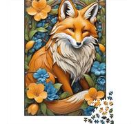 1000 Pieces Animal Art Fox for Adults Difficult Jigsaw Paper Puzzle for Adults Christmas Eve Gifts 1000pcs (38x26cm)