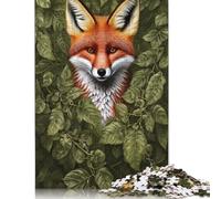 1000 Pieces Animal Art Fox Wood Puzzles Wooden Puzzles for Adults& Teenagers Age 12 Years Up 1000pcs (75x50cm)