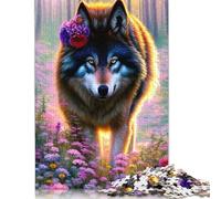 1000 Pieces Animal Art Wolf for Adults Difficult Jigsaw Puzzles for Adults Family Fun Jigsaws Puzzles 1000pcs (75x50cm)