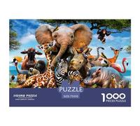 1000 Pieces Animal Kingdom Creative Square Jigsaw Puzzles for Adults And Wooden Puzzles Challenging Game 1000pcs (75x50cm)