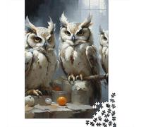 1000 Pieces Animal Owl Jigsaw Puzzles for Adults Paper Puzzles for Adults Teenager Man Woman Gift 1000pcs (38x26cm)