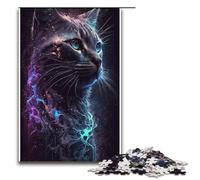 1000 Pieces Animal Universe Black Cat Puzzle Game Jigsaw Puzzle for Adults Suitable for Couples for And Teenager Age 14 Years Up 1000 PCS(38x26cm)