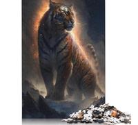 1000 Pieces Animal Universe Tiger Jigsaw Puzzles for Adults Wooden Puzzle Educational Game for Adult Teenagers 1000pcs (75x50cm)