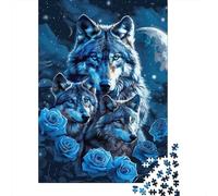 1000 Pieces Animal Wolves Jigsaw Puzzles for Adults Paper Puzzles for Adults Teenager Man Woman Gift 1000pcs (38x26cm)