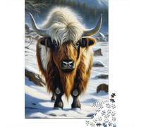 1000 Pieces Animal Yak Puzzles Jigsaw Adults Difficulty Jigsaw Puzzle Relaxing Games Toy 1000pcs (75x50cm)