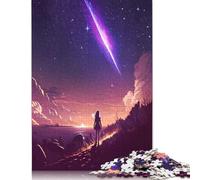1000 Pieces Anime Stargazer Landscape Jigsaw Puzzles for Adults, Puzzle, 1000 Pieces Puzzle, Puzzle Game Difficult Challenge Puzzle 38x26cm/1000pcs