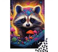 1000 Pieces Art Animal Civet Cat Jigsaw Puzzles for Adults Paper Puzzle Educational Game for Adult Teenagers 1000pcs (38x26cm)