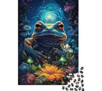 1000 Pieces Art Animal Frog for Adults Difficult Jigsaw Puzzles for Adults Family Fun Jigsaws Puzzles 1000pcs (75x50cm)