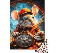 1000 Pieces Art Animal Mouse Paper Puzzles Paper Puzzles for Adults& Teenagers Age 12 Years Up 1000pcs (38x26cm)