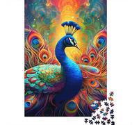 1000 Pieces Art Animal Peacock Paper Puzzles Paper Puzzles for Adults& Teenagers Age 12 Years Up 1000pcs (38x26cm)