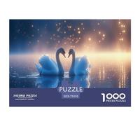 1000 Pieces Art Animal Swan Square Jigsaw Puzzles for Adults And Wooden Puzzles Children Puzzles 1000pcs (75x50cm)