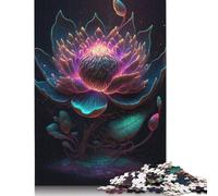 1000 Pieces Art Flowers Puzzle for Adults Wooden Puzzles Jigsaw Puzzles for Adults Educational Game Challenge Toy 1000pcs (75x50cm)