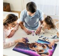 1000 Pieces Art Galaxy Dogs Jigsaw Puzzles for Adults, Puzzle, 1000 Pieces Puzzle, Puzzle Game Difficult Challenge Puzzle 38x26cm/1000pcs