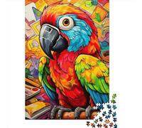 1000 Pieces Art Parrot Animal Wood Puzzles Wooden Puzzles for Adults& Teenagers Age 12 Years Up 1000pcs (75x50cm)