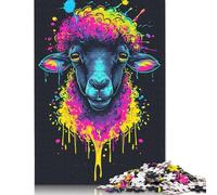1000 Pieces Art Sheep Wood Puzzles Wooden Puzzles for Adults& Teenagers Age 12 Years Up 1000pcs (75x50cm)