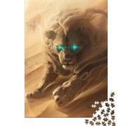 1000 Pieces Artistic Lion for Adults Difficult Jigsaw Paper Puzzle for Adults Christmas Eve Gifts 1000pcs (38x26cm)