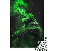1000 Pieces Artistic Lion Jigsaw Puzzles for Adults Paper Puzzle Educational Game for Adult Teenagers 1000pcs (38x26cm)