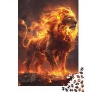 1000 Pieces Artistic Lion Jigsaw Puzzles for Adults Paper Puzzle Educational Game for Adult Teenagers 1000pcs (38x26cm)
