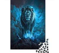 1000 Pieces Artistic Lion Jigsaw Puzzles for Adults Wooden Puzzles for Adults Teenager Man Woman Gift 1000pcs (75x50cm)