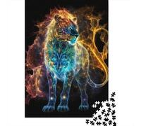 1000 Pieces Artistic Lion Puzzle for Adults Paper Puzzles Jigsaw Puzzles for Adults Educational Game Challenge Toy 1000pcs (38x26cm)