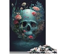 1000 Pieces Artistic Skeleton for Adults Difficult Jigsaw Paper Puzzle for Adults Christmas Eve Gifts 1000pcs (38x26cm)