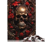 1000 Pieces Artistic Skeleton for Adults Difficult Jigsaw Paper Puzzle for Adults Christmas Eve Gifts 1000pcs (38x26cm)