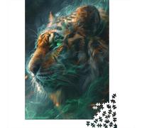 1000 Pieces Artistic Tiger Jigsaw Puzzles for Adults Paper Puzzles for Adults Teenager Man Woman Gift 1000pcs (38x26cm)