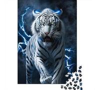 1000 Pieces Artistic Tiger Paper Puzzles Paper Puzzles for Adults& Teenagers Age 12 Years Up 1000pcs (38x26cm)