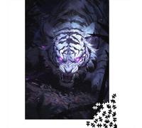 1000 Pieces Artistic Tiger Puzzle for Adults Wooden Puzzles Jigsaw Puzzles for Adults Educational Game Challenge Toy 1000pcs (75x50cm)