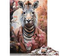 1000 Pieces Artistic Zebra for Adults Difficult Jigsaw Puzzles for Adults Family Fun Jigsaws Puzzles 1000pcs (75x50cm)