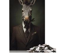 1000 Pieces Artistic Zebra for Adults Difficult Jigsaw Puzzles for Adults Family Fun Jigsaws Puzzles 1000pcs (38x26cm)