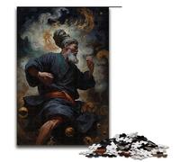 1000 Pieces Asian Monk Doing Kung Fu Puzzles for Adults Impossible Puzzle Stress Reliever for And Teenager Age 14 And Up 75x50cm