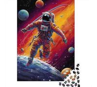 1000 Pieces Astronaut Amazing Colors Puzzle for Adults Paper Puzzles Jigsaw Puzzles for Adults Educational Game Challenge Toy 1000pcs (38x26cm)
